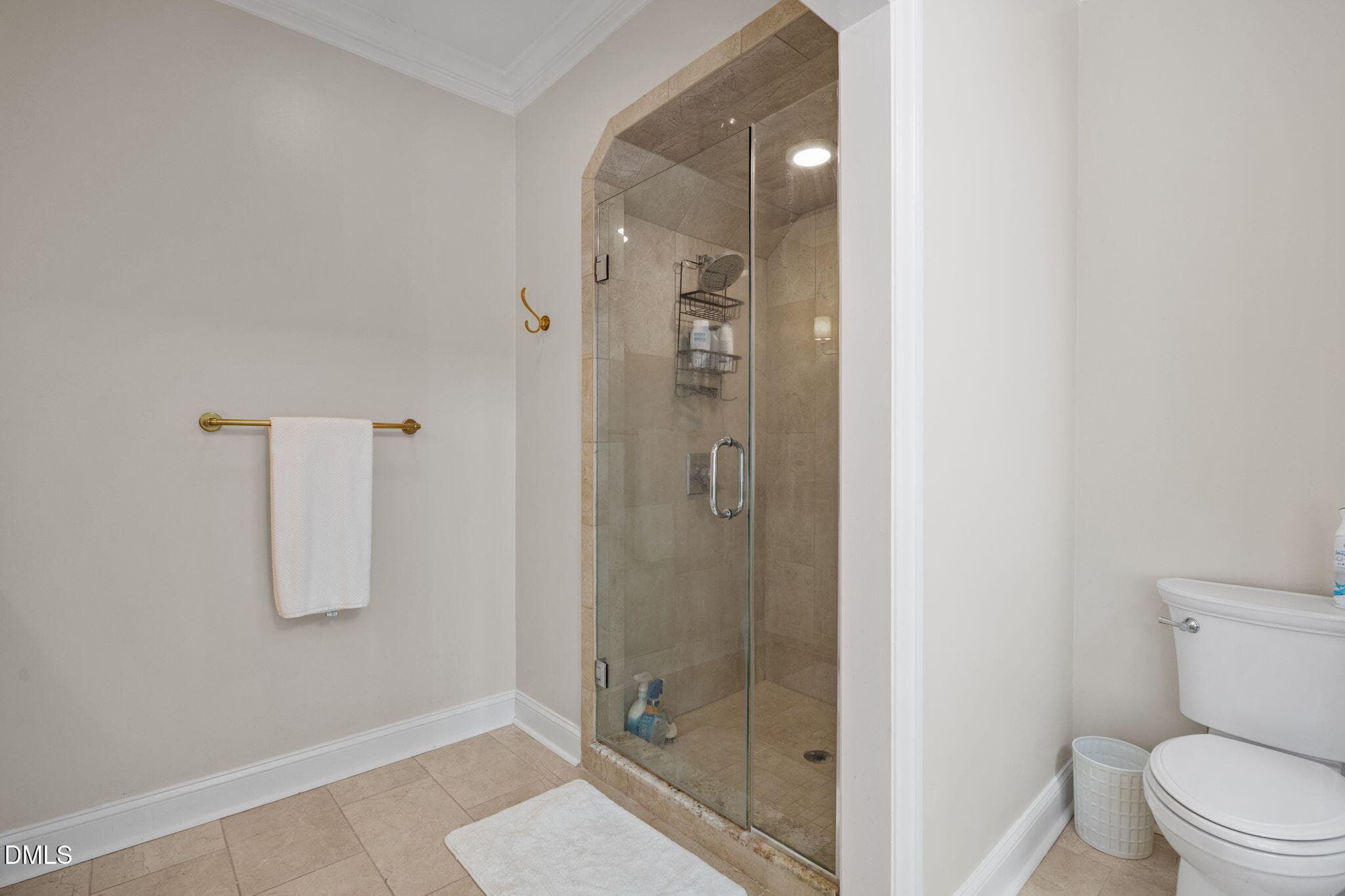 Shower in primary bath - 10773 Trego Trail, Raleigh, NC 27614, Raleigh