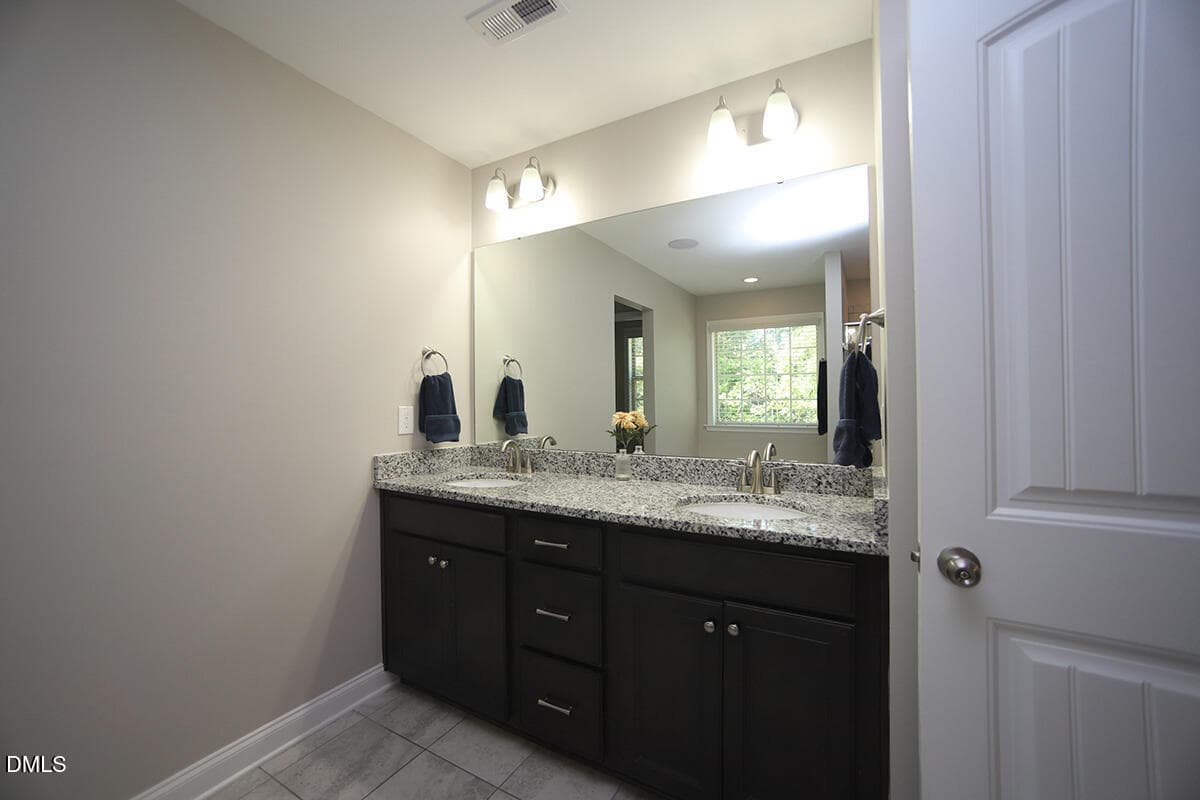 Second Floor Master Bath Duel Vanity - 2909 Long Meadow Lane, Durham, NC 27703, Durham