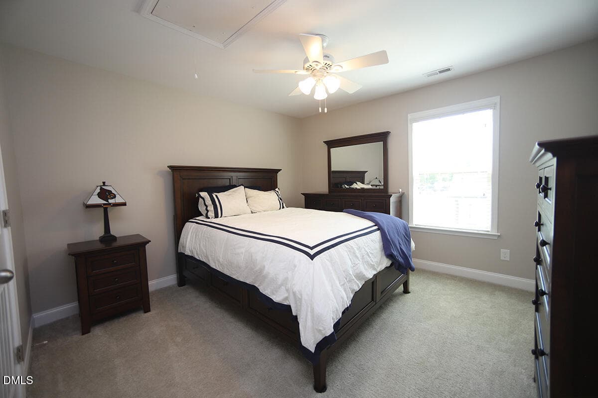 Second Floor Guest Bedroom 3 - 2909 Long Meadow Lane, Durham, NC 27703, Durham