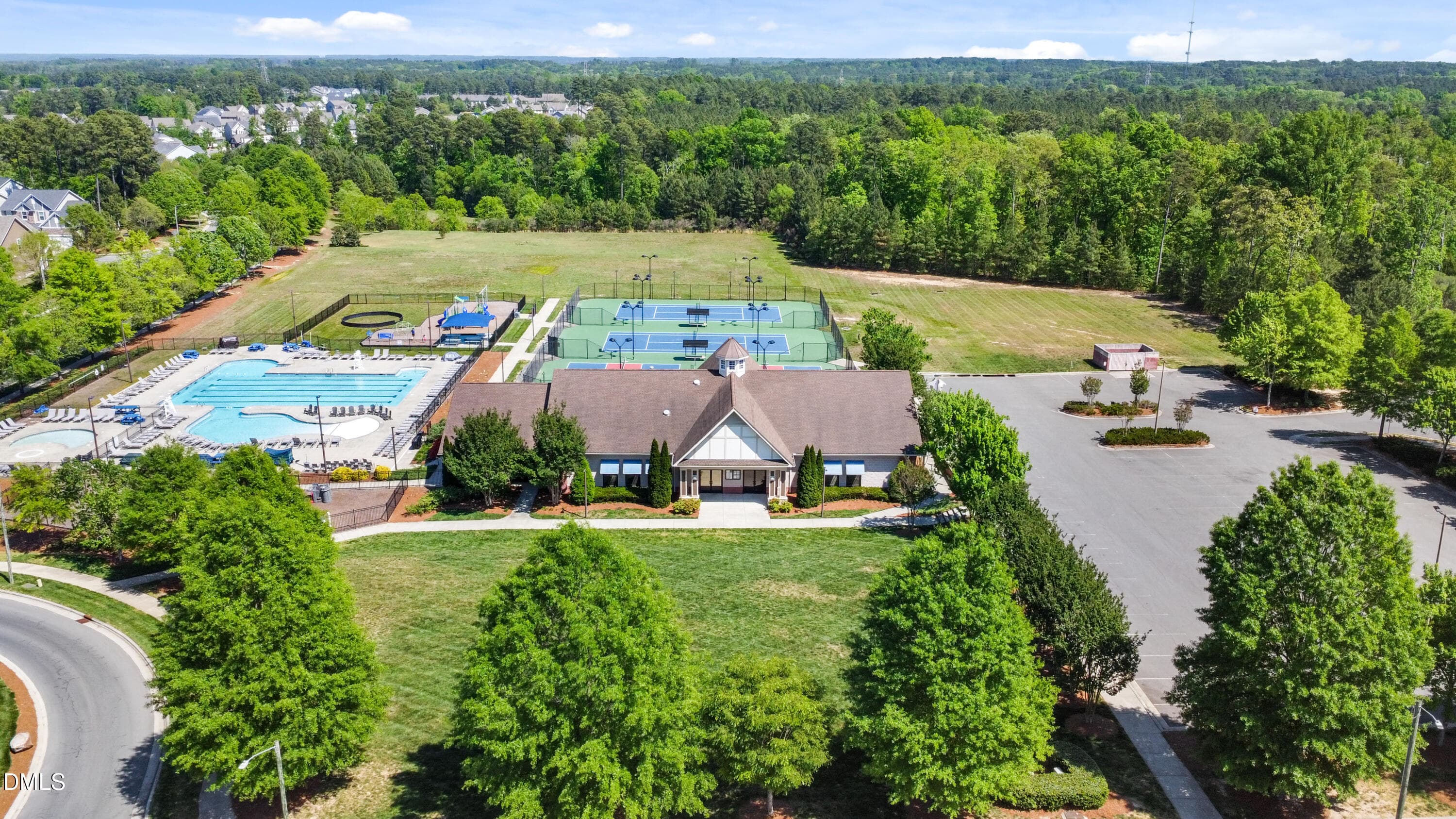 Aerial of Community Amenities - 2909 Long Meadow Lane, Durham, NC 27703, Durham