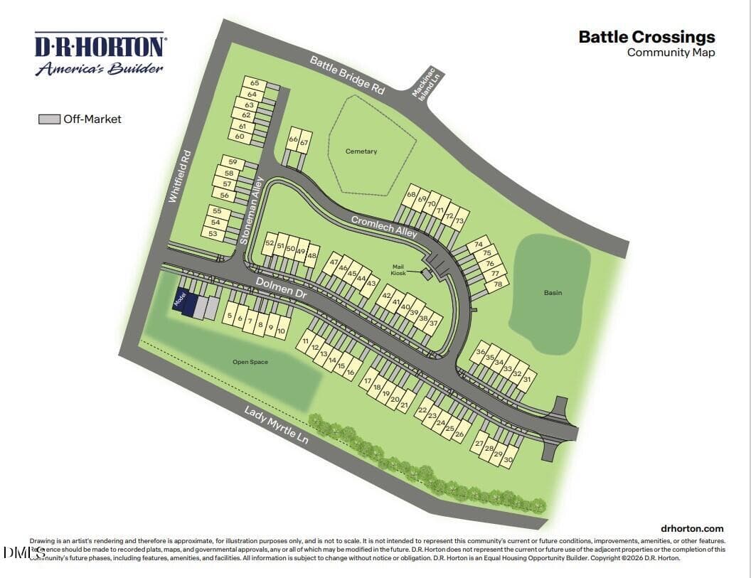 Battle Crossing Site Map - 7011 Dolmen Drive, Raleigh, NC 27610, Raleigh