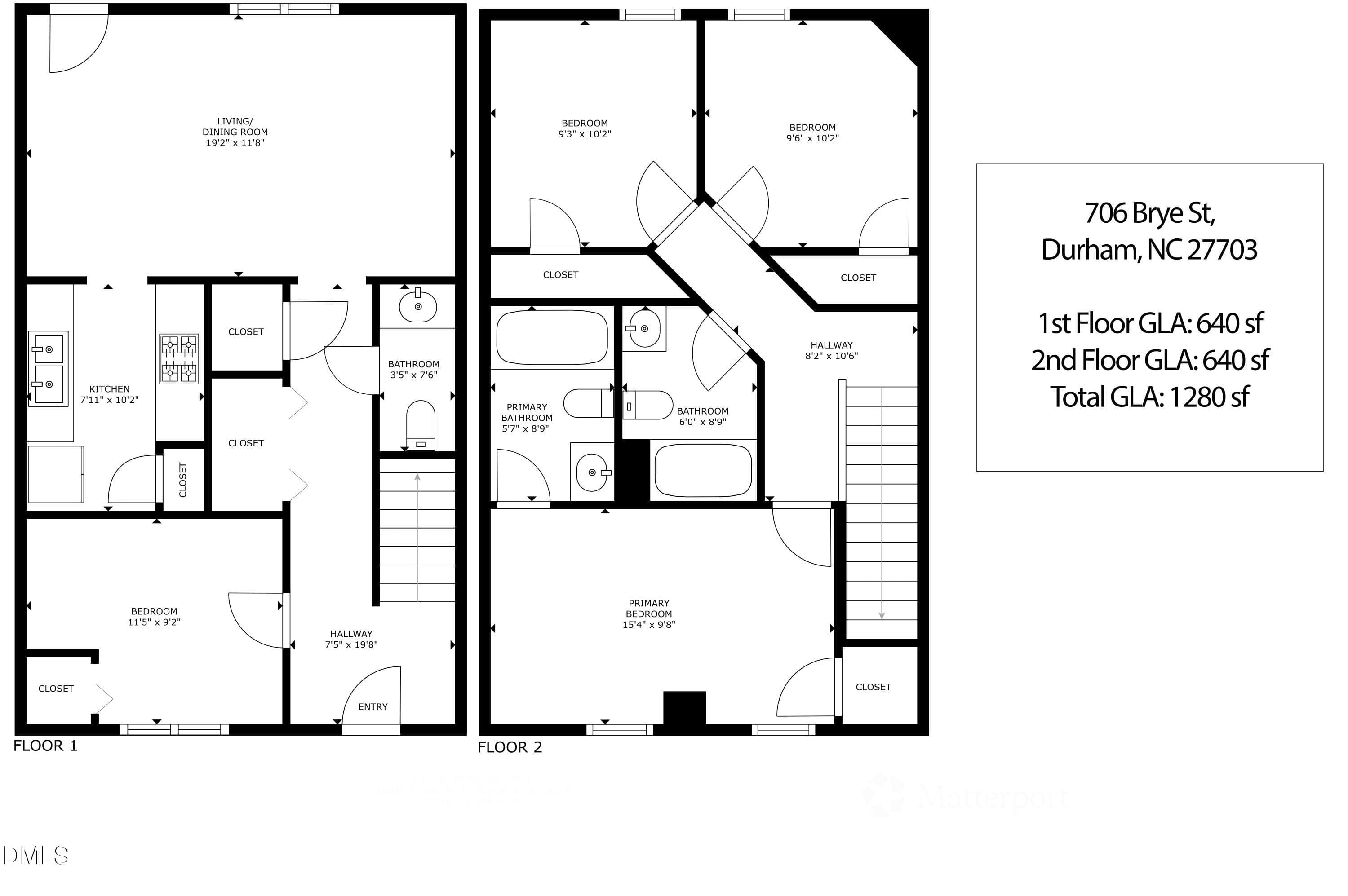 Final Floor Plan - 706 Brye Street, Durham, NC 27703, Durham