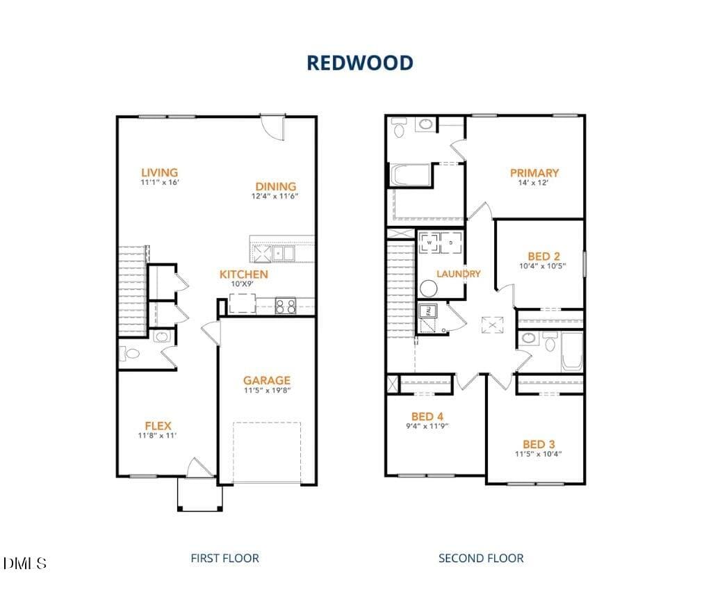 Redwood floorplan - 39 Payton Place, Roxboro, NC 27573, Roxboro