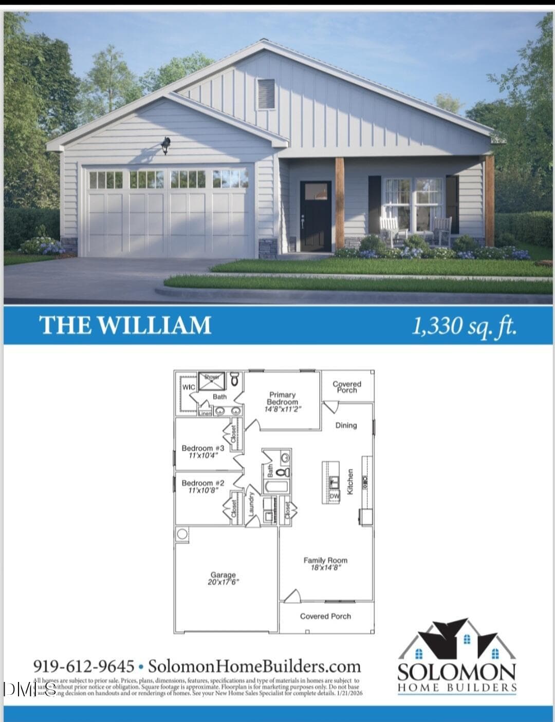 the william full cutsheet - 33 Evelene Way, Clinton, NC 28328