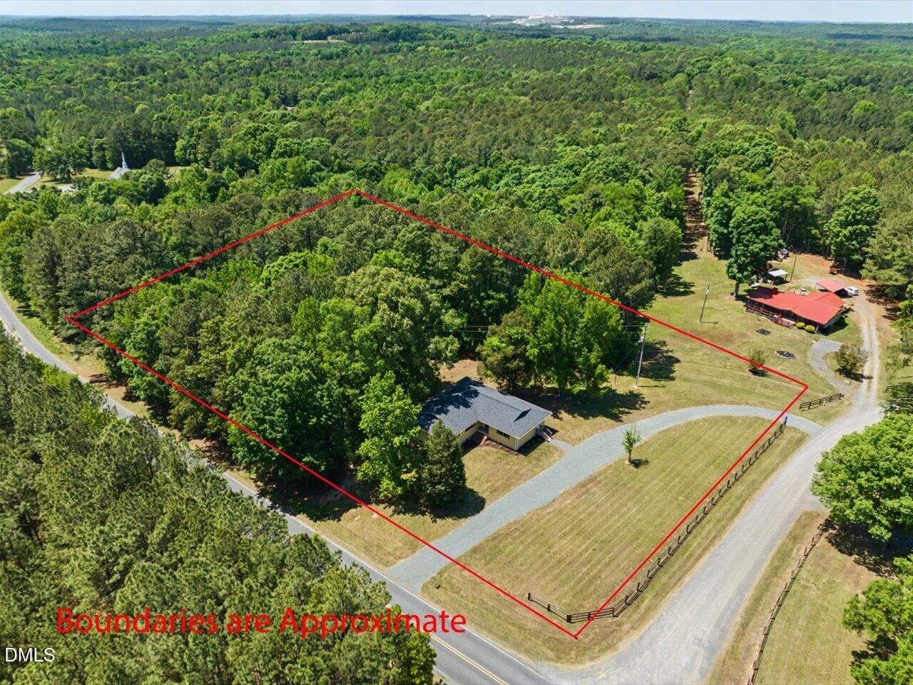 55-Aerial View - 393 Gum Springs Church Road, Moncure, NC 27559