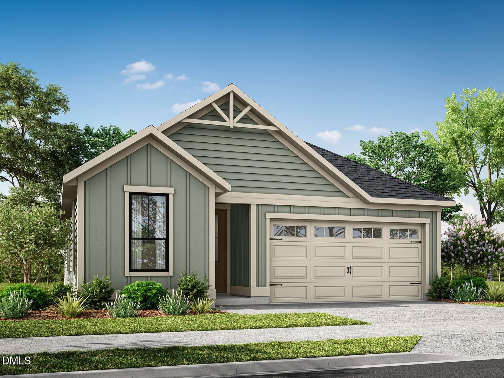 Exterior rendering Oak Haven Elevation A - 30 Stonesthrow Way, Fuquay Varina, NC 27526