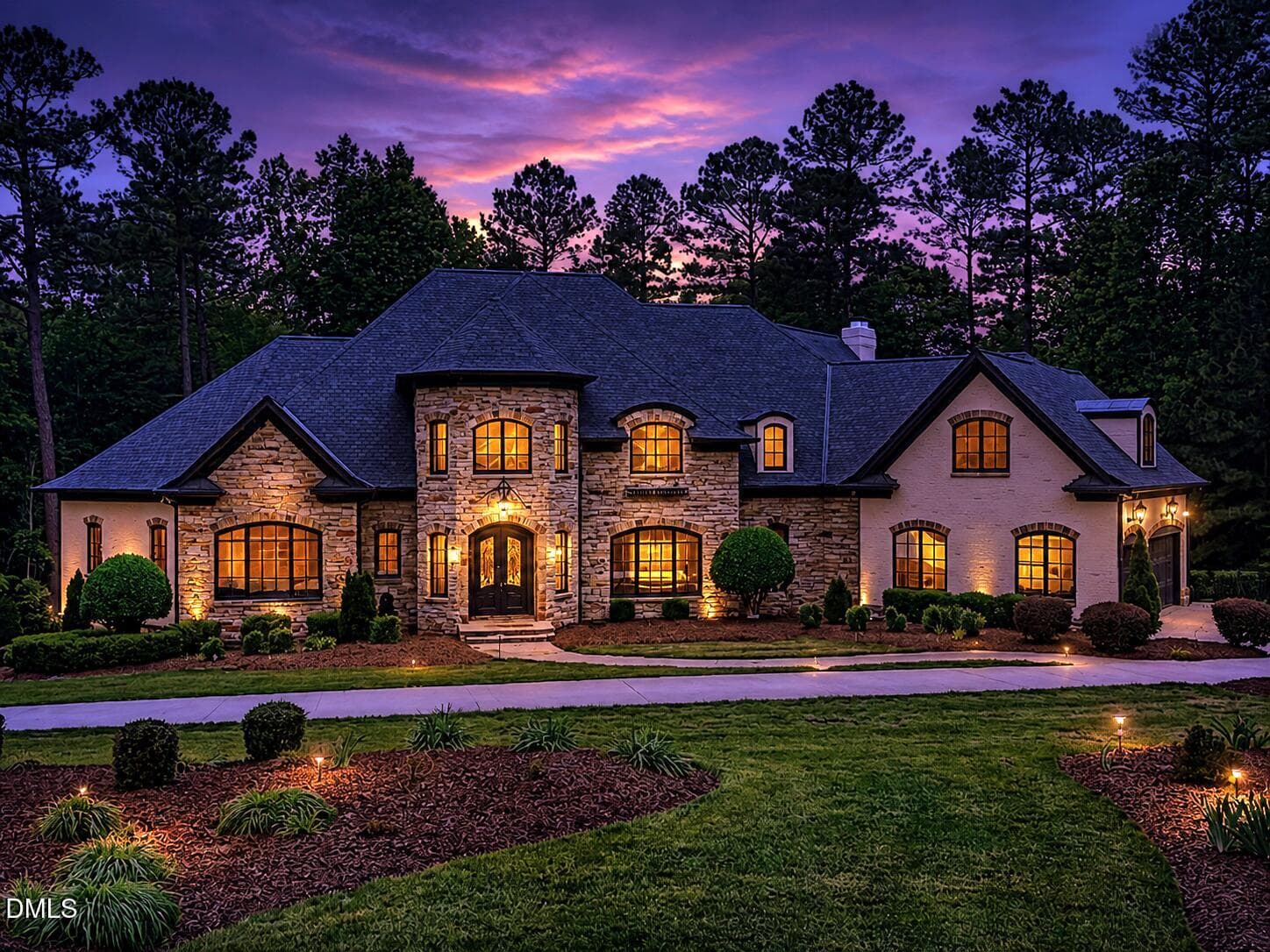 Front Night Photo - 2920 Cone Manor Lane, Raleigh, NC 27613, Raleigh