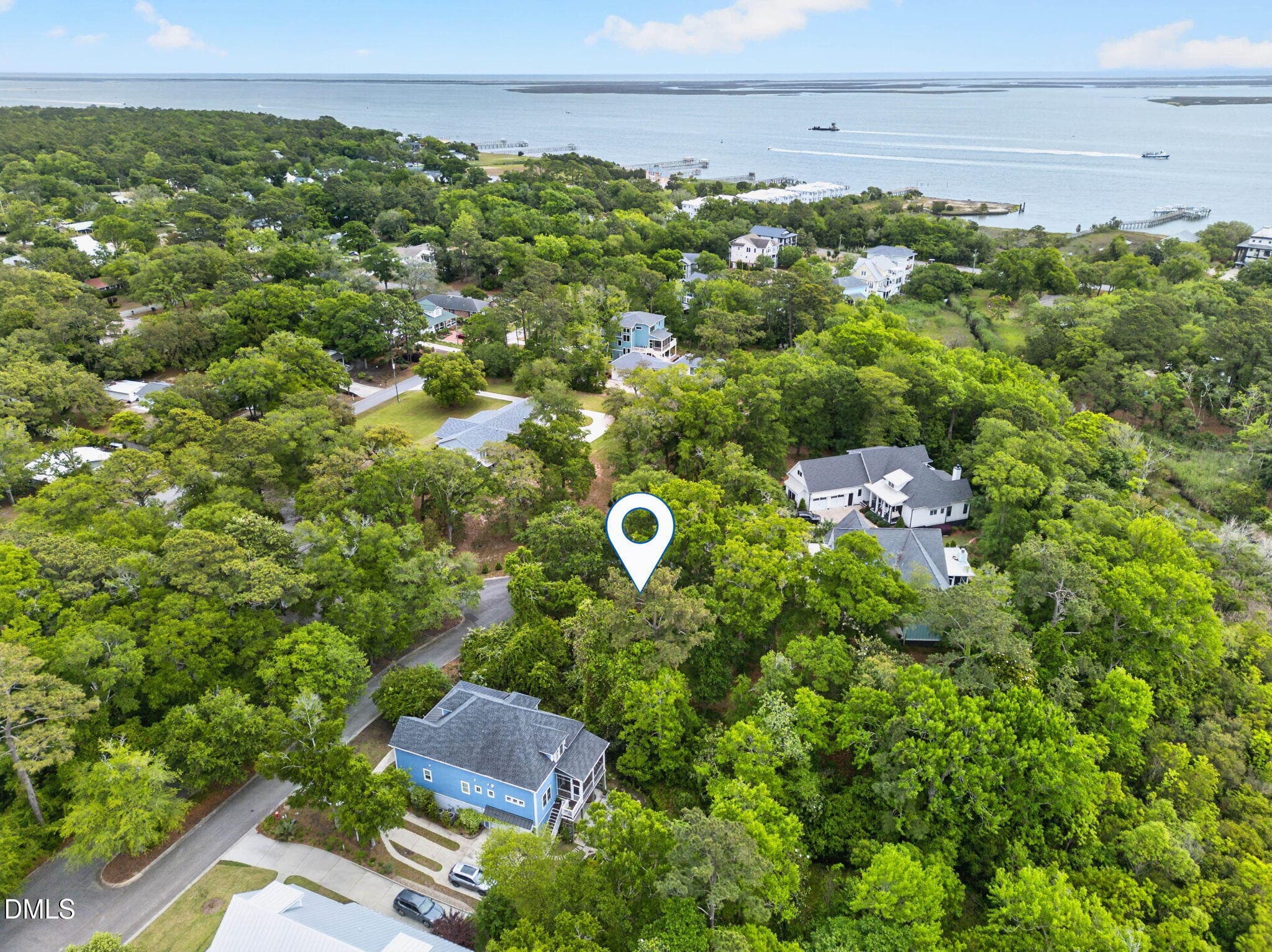 Aerial Right Side - 207 Joshuas Way, Southport, NC 28461, Southport