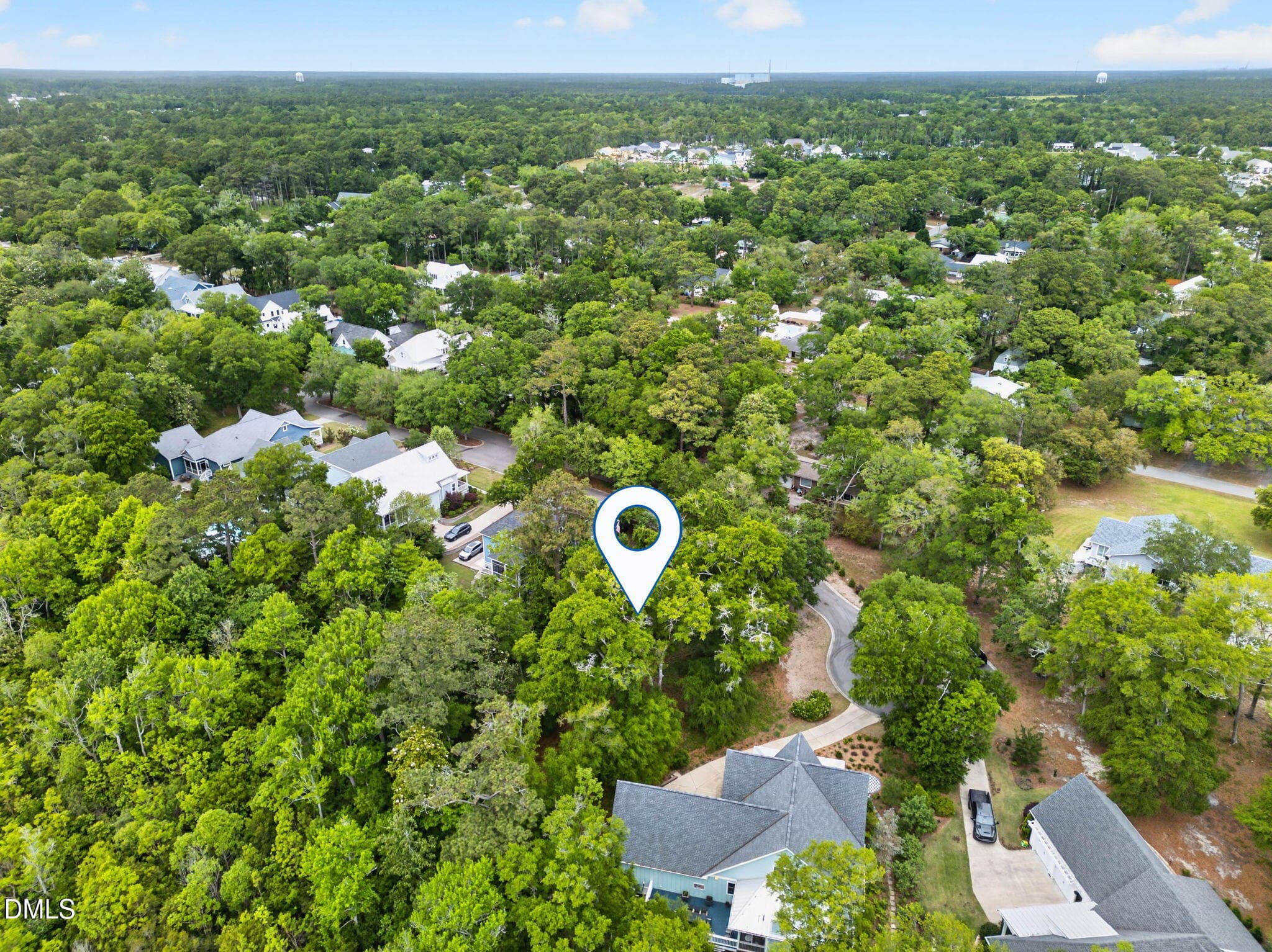 Aerial Back Left Marker - 207 Joshuas Way, Southport, NC 28461, Southport