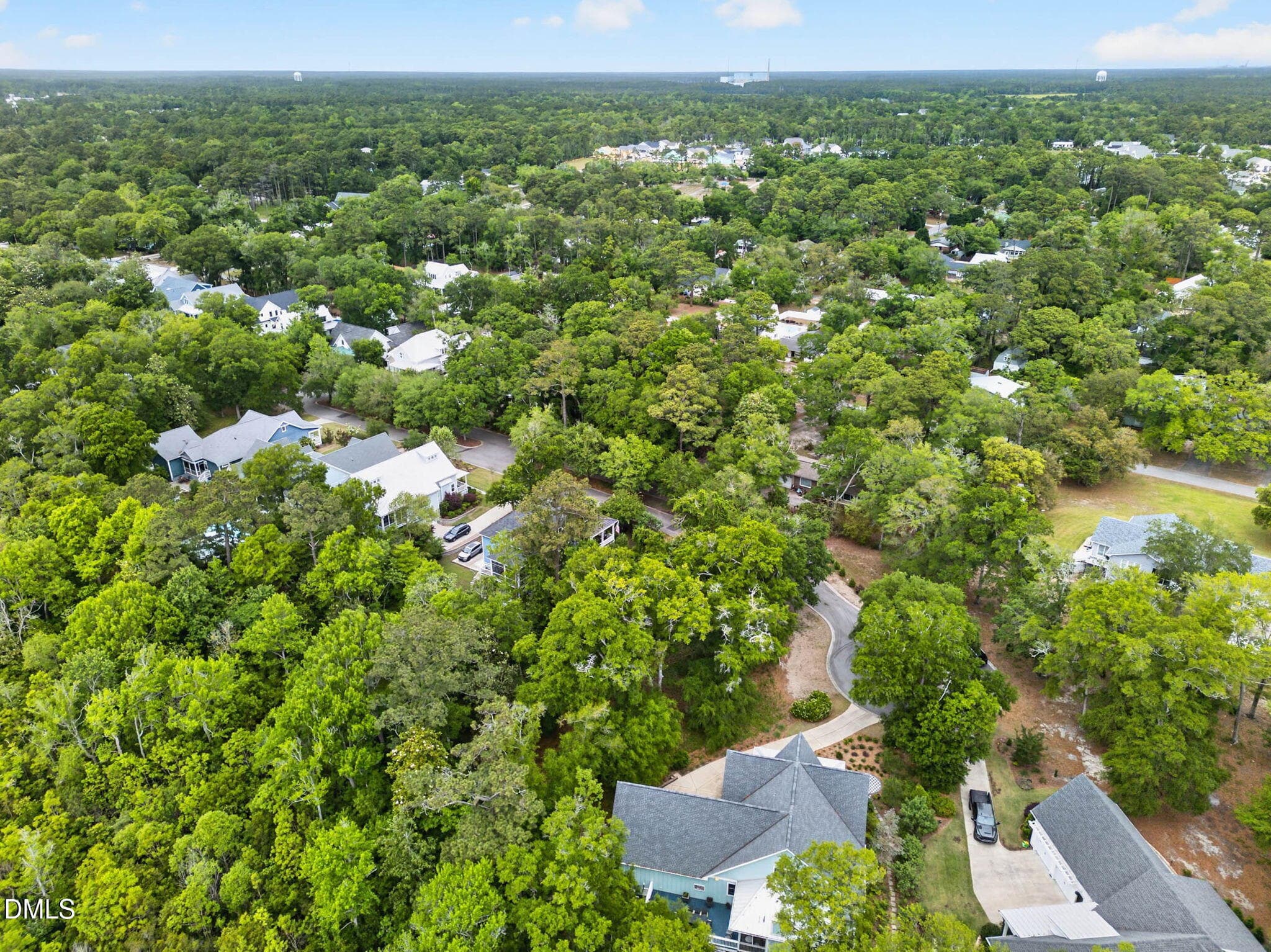 Aerial Back Left Corner - 207 Joshuas Way, Southport, NC 28461, Southport