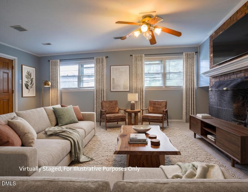 4717 Forestdale Lower Floor Living Virtu - 4717 Forestdale Road, Raleigh, NC 27603, Raleigh
