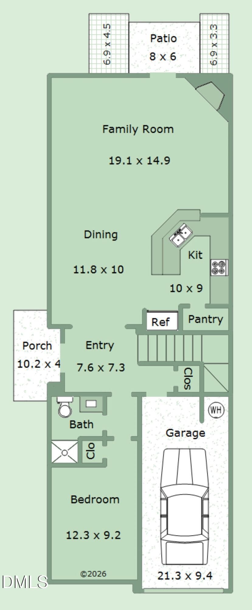 Floorplan-1st-630 Libson Street (Custom) - 630 Libson Street, Durham, NC 27703, Durham