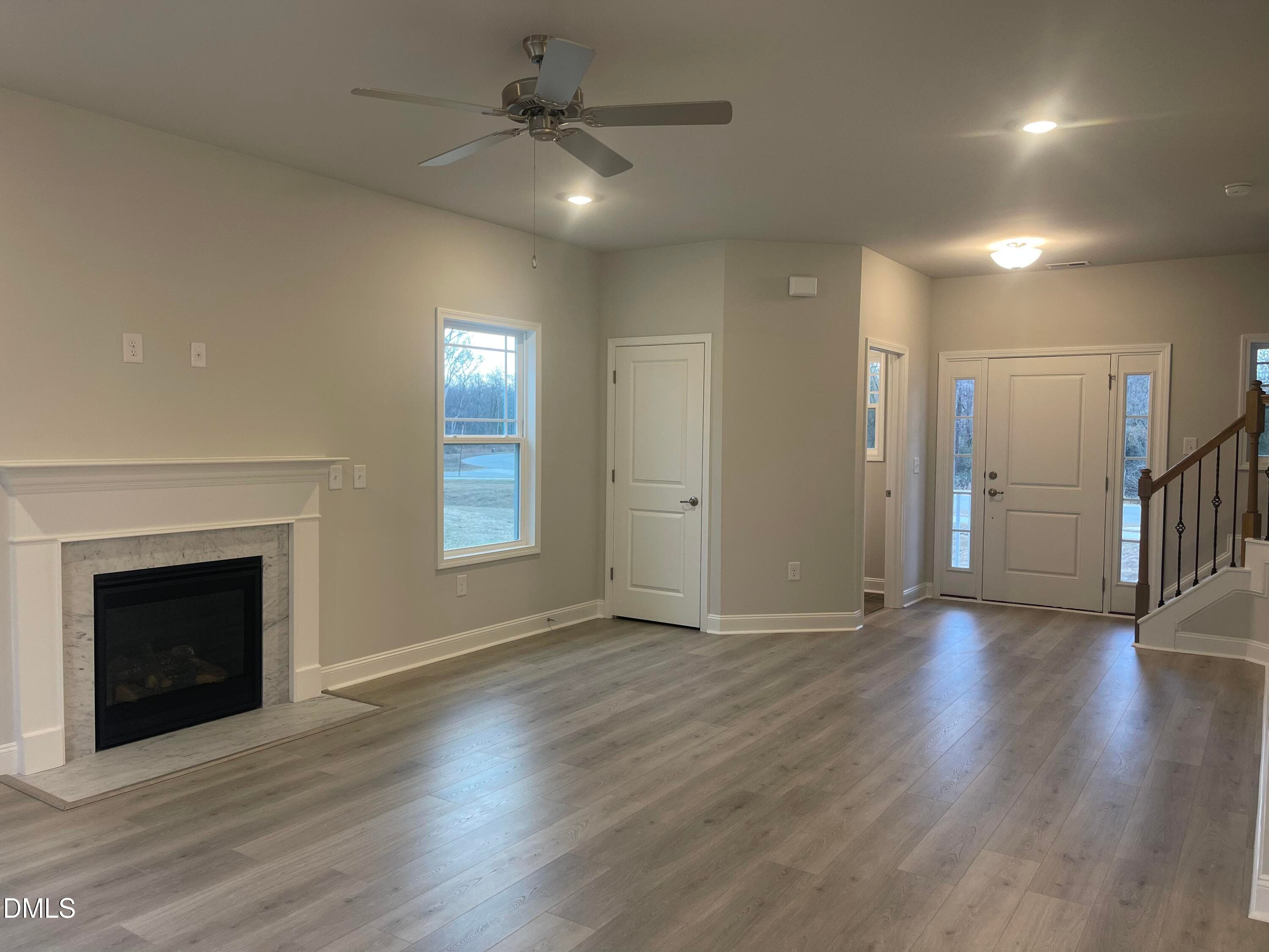Marble fireplace - 193 Falls Of The Cape Drive, Lillington, NC 27546