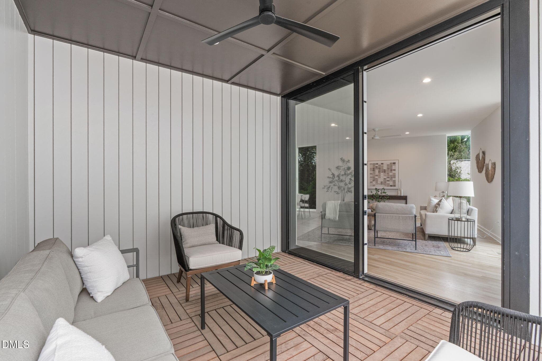 Covered Porch with Fan - 1302 Chamblee Hill Court, Raleigh, NC 27608, Raleigh