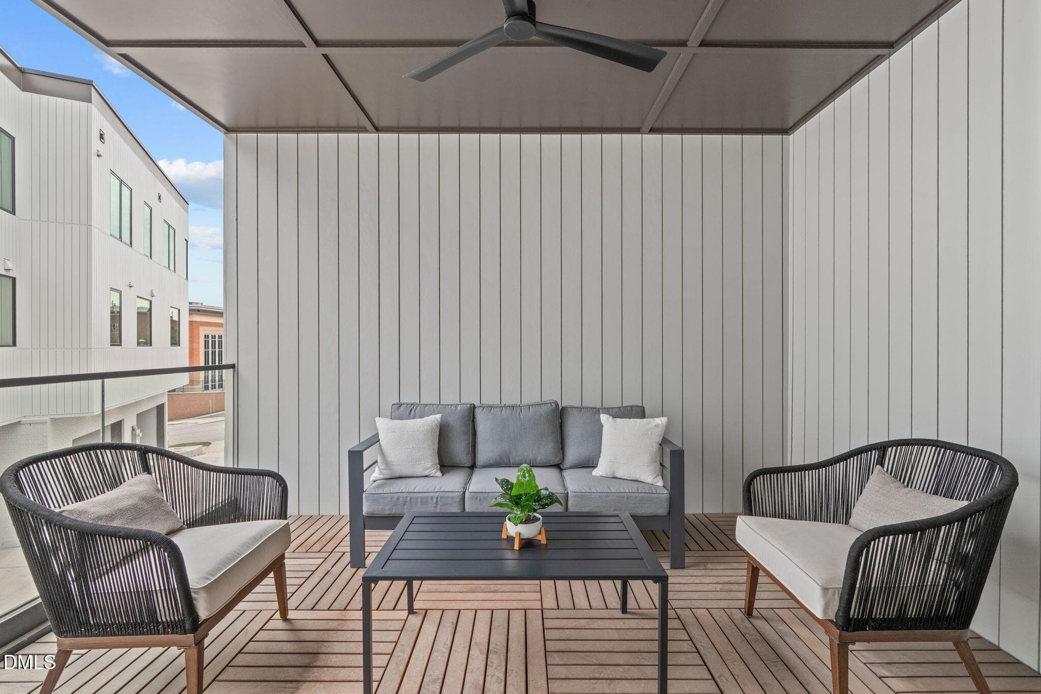 Covered Porch & Balcony - 1302 Chamblee Hill Court, Raleigh, NC 27608, Raleigh