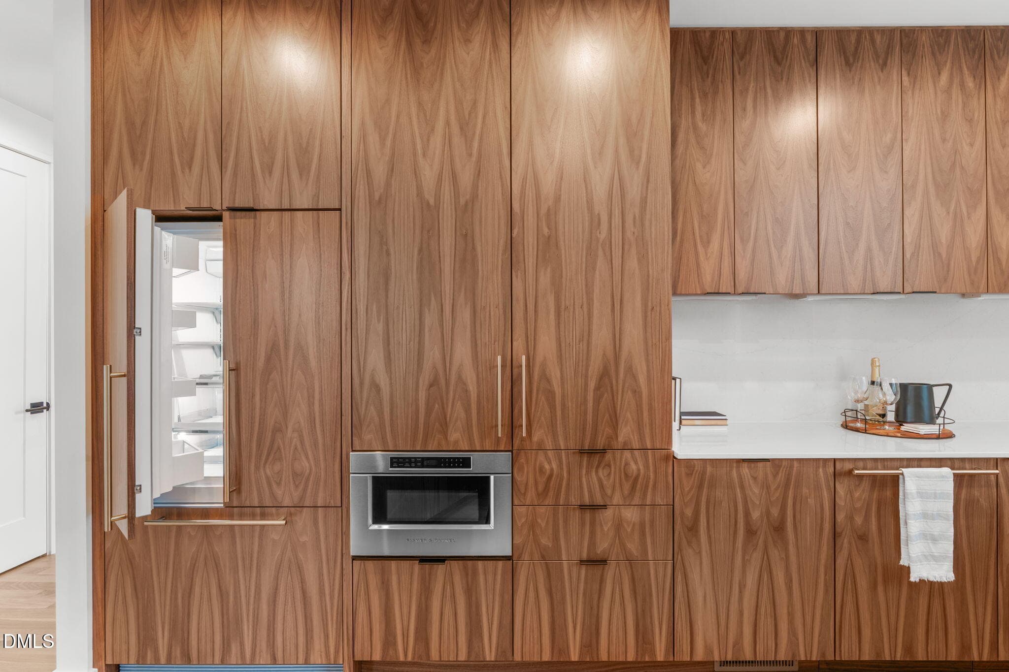 Hidden Fridge & Custom Cabinets - 1302 Chamblee Hill Court, Raleigh, NC 27608, Raleigh