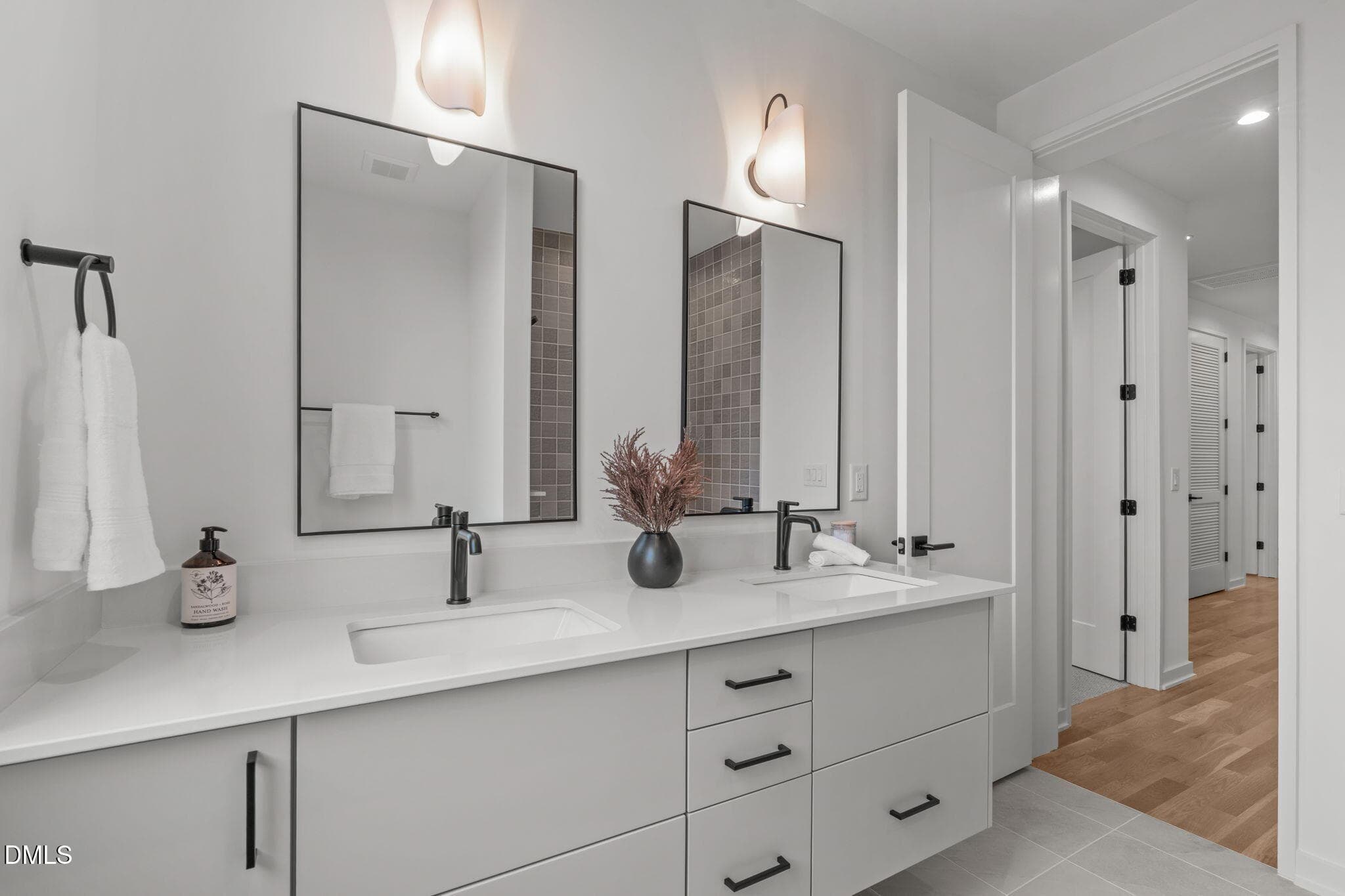 Dual Vanity in 2nd Bath - 1302 Chamblee Hill Court, Raleigh, NC 27608, Raleigh