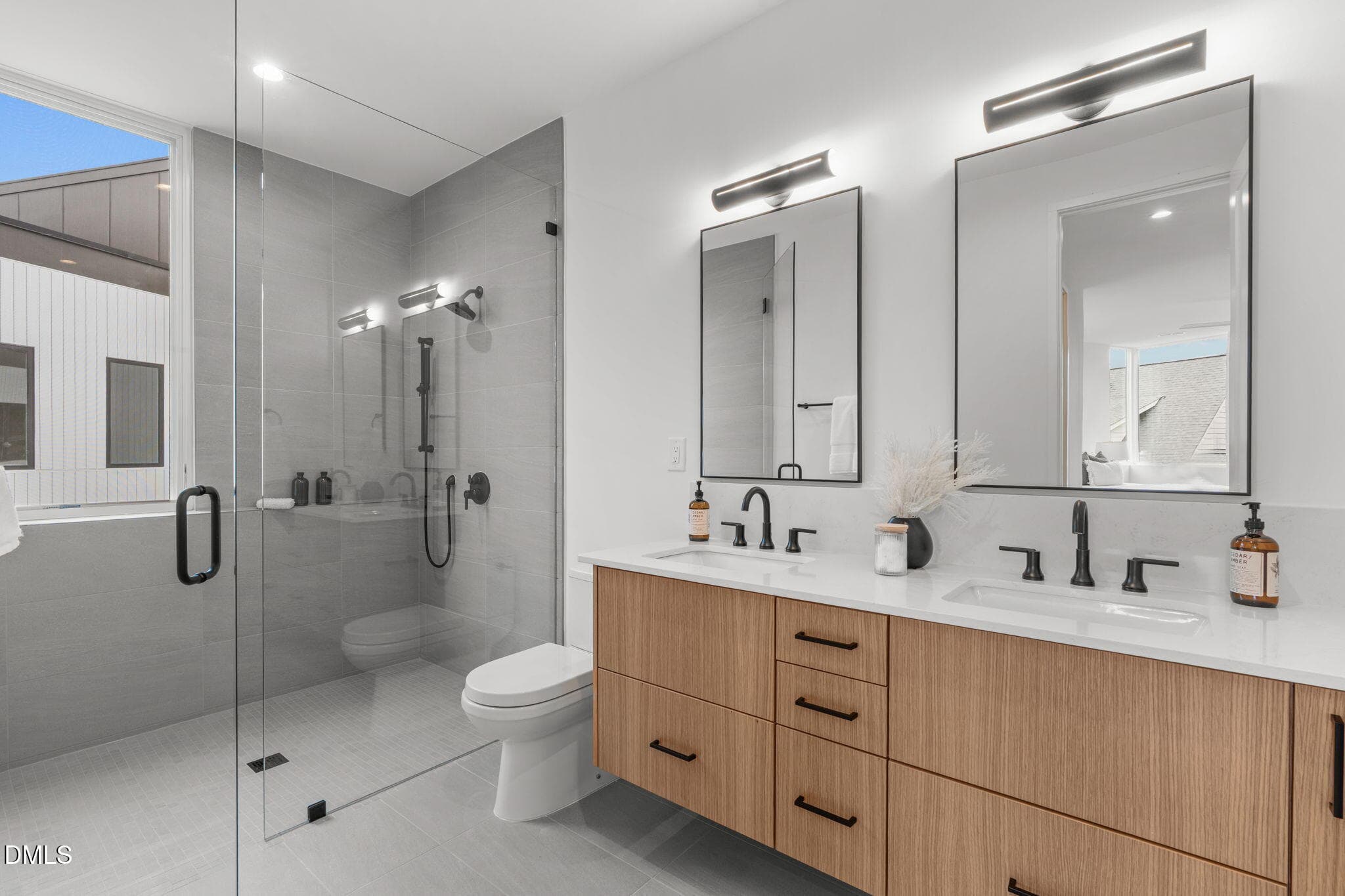 Dual Vanity in Primary Ensuite - 1302 Chamblee Hill Court, Raleigh, NC 27608, Raleigh