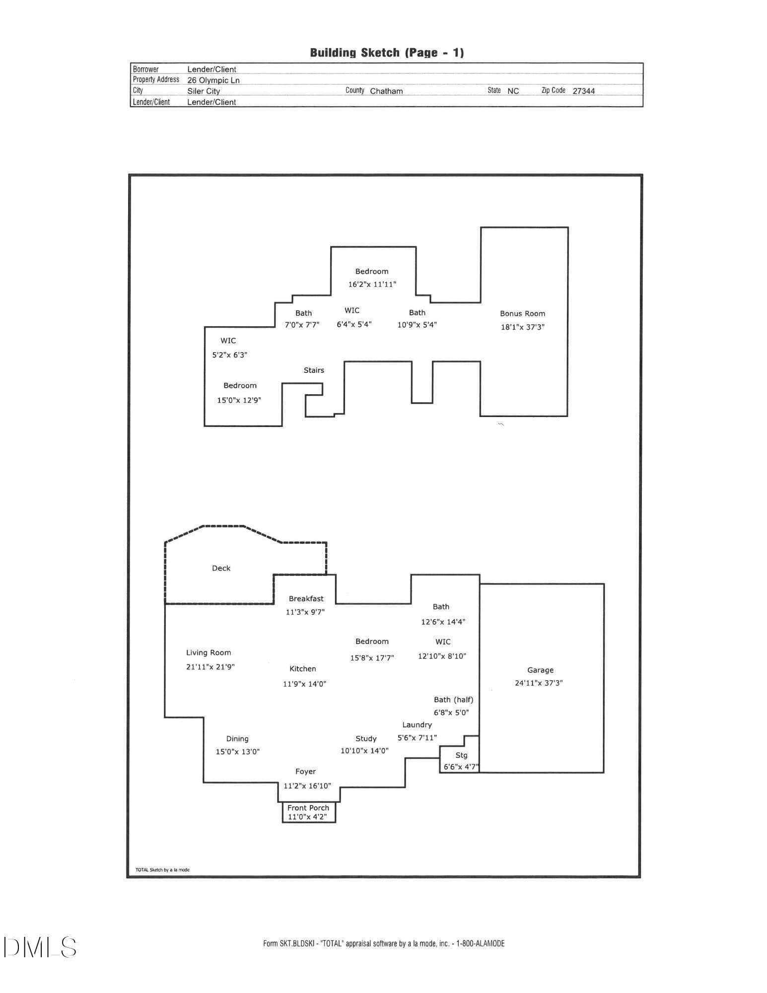 Floor Plan 26 Shadymont Dr - 26 Olympic Lane, Siler City, NC 27344