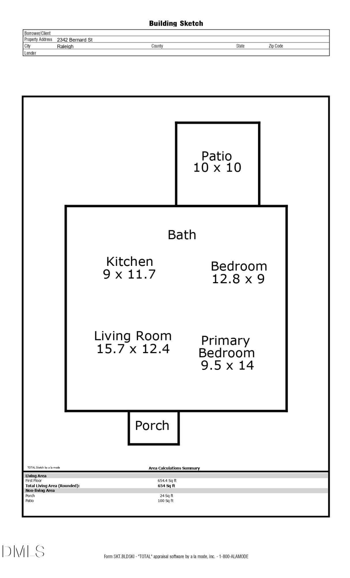 Floor Plan - 2342 Bernard Street, Raleigh, NC 27608, Raleigh