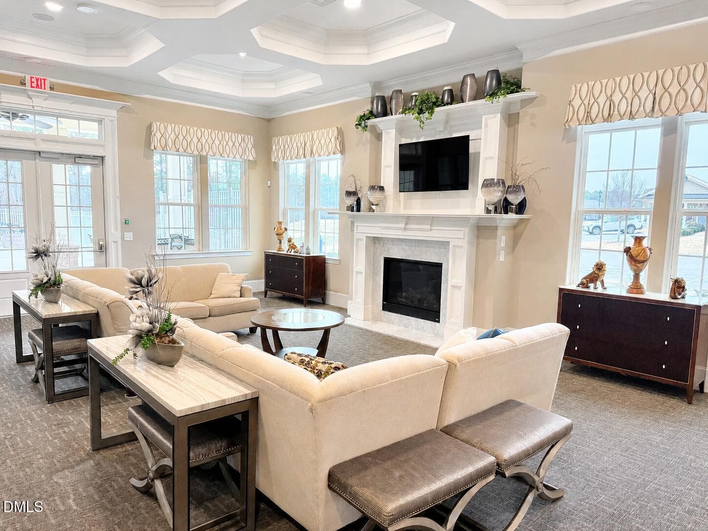 Clubhouse living room - 3642 Star Gazing Lane, Durham, NC 27703, Durham