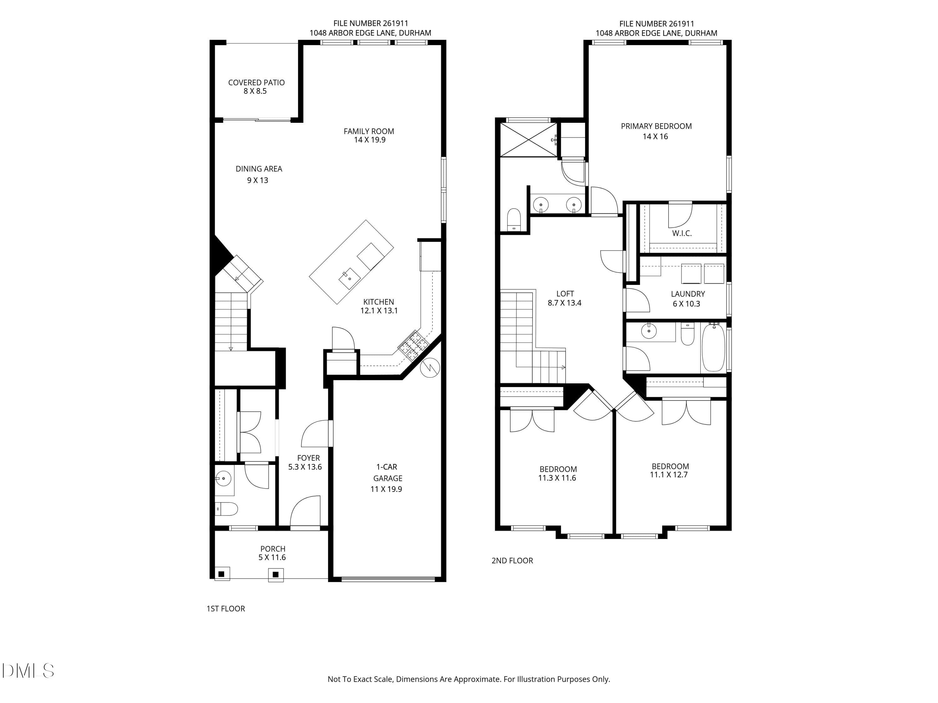 1048 Arbor Edge floorplan 1 - 1048 Arbor Edge Lane, Durham, NC 27703, Durham