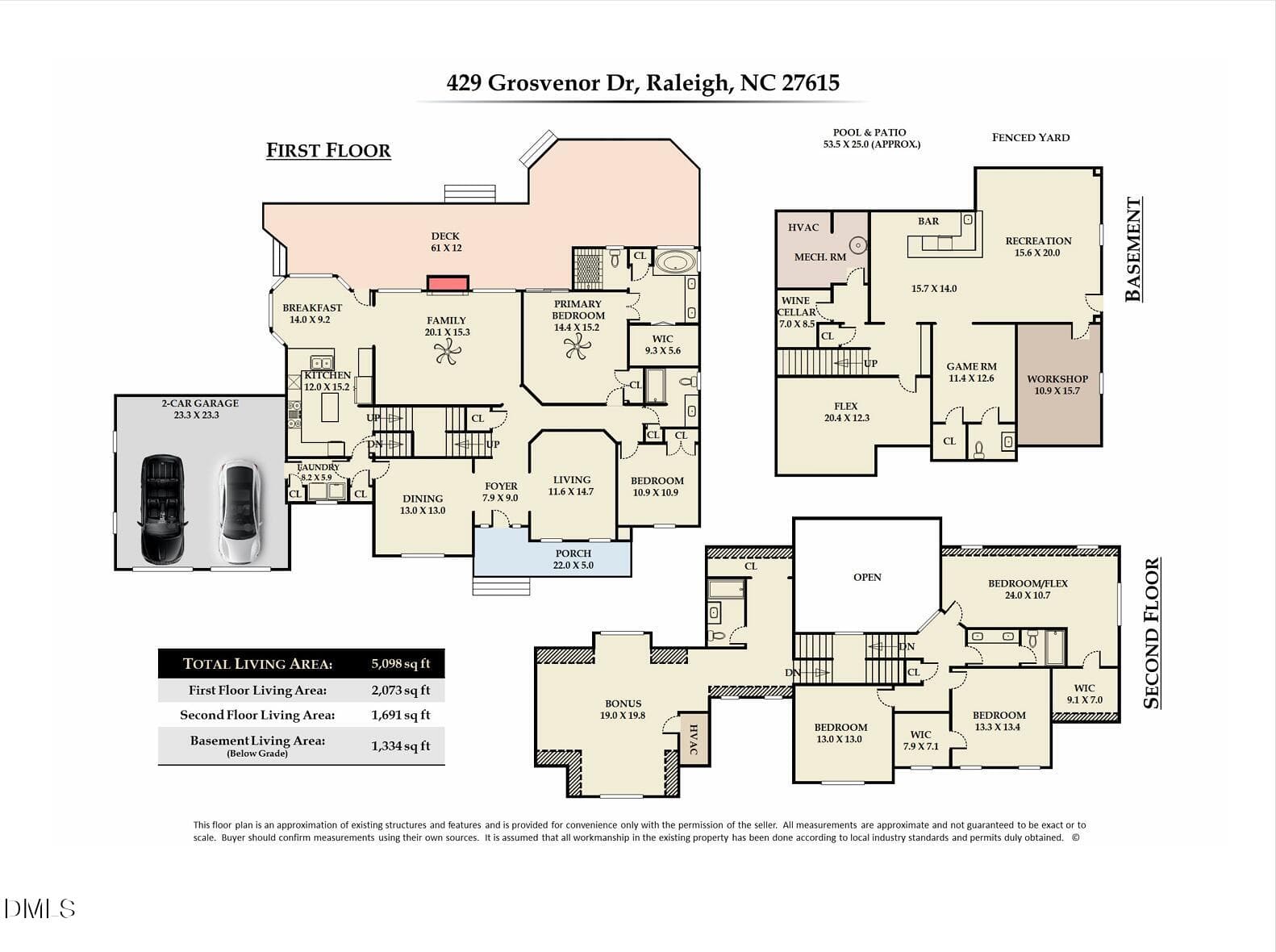 Floor Plan Screenshot - 429 Grosvenor - 429 Grosvenor Drive, Raleigh, NC 27615, Raleigh