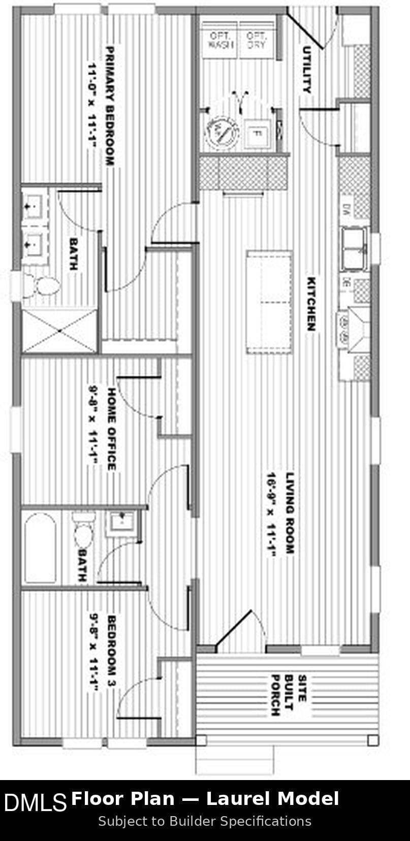 floorplan - 9007 Brookfield Drive, Rocky Mount, NC 27803