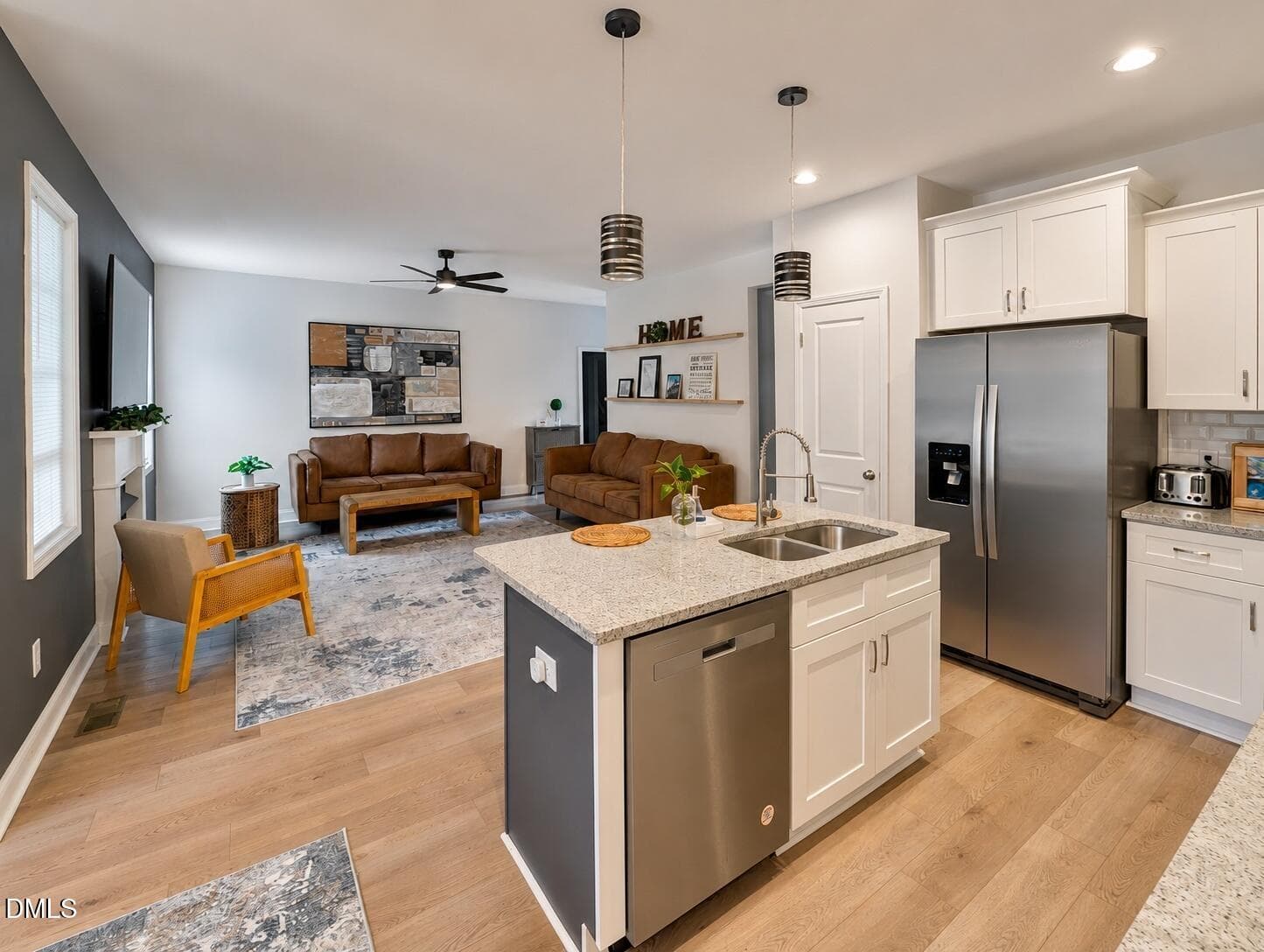 main open living room / kitcheb - 138 Ottawa Drive, Louisburg, NC 27549, Louisburg
