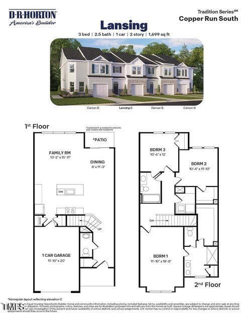 Lansing Floor Plans - 1945 Hinesley Drive, Durham, NC 27703, Durham