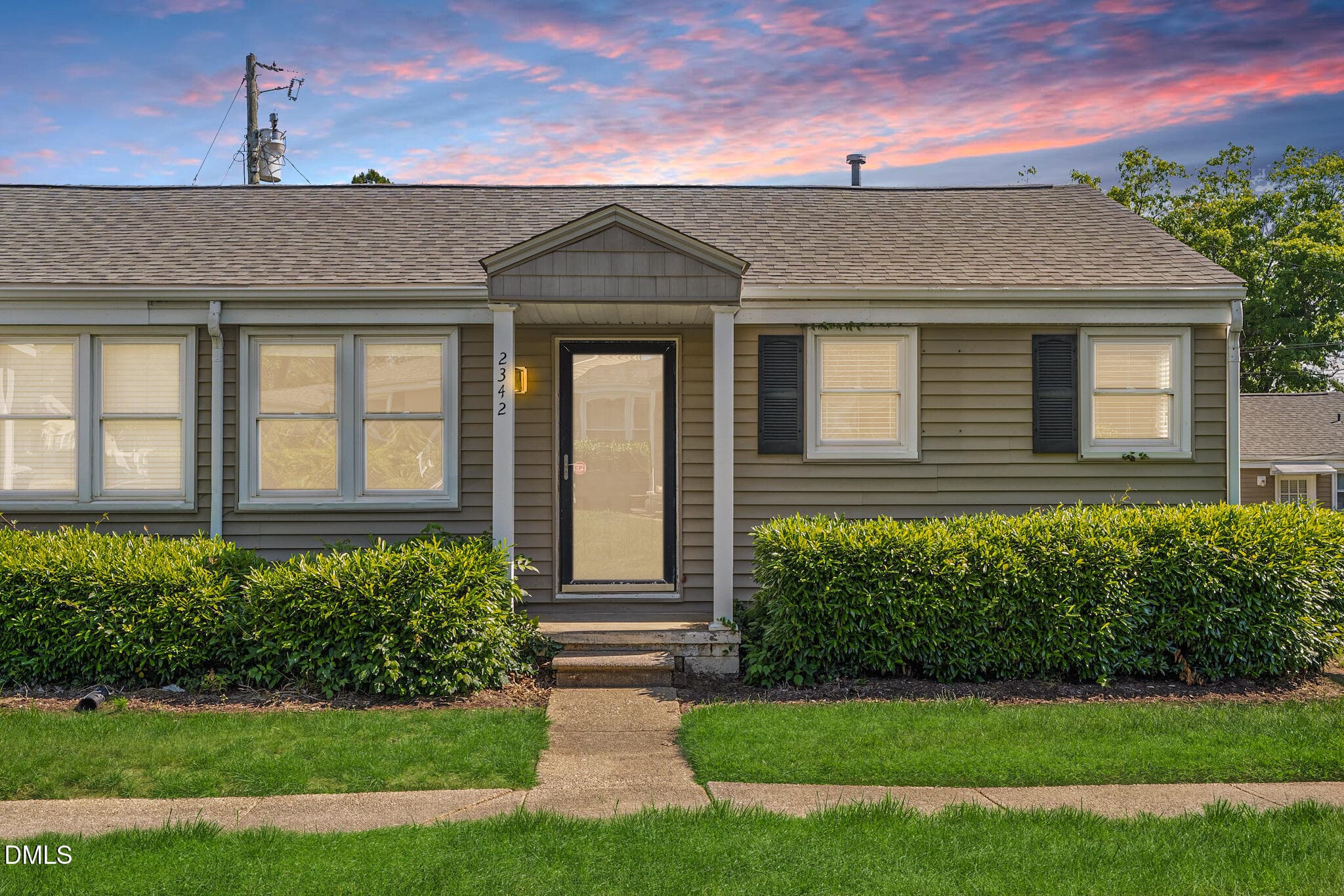 Front Exterior (Twilight) - 2342 Bernard Street, Raleigh, NC 27608, Raleigh
