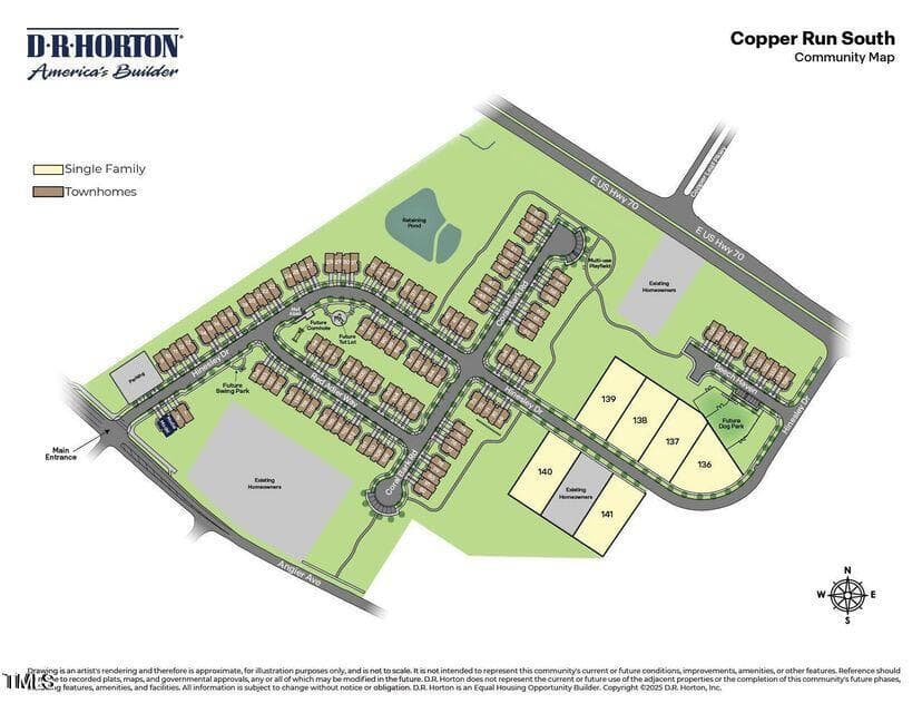 Copper Run South Site Map - 1947 Hinesley Drive, Durham, NC 27703, Durham