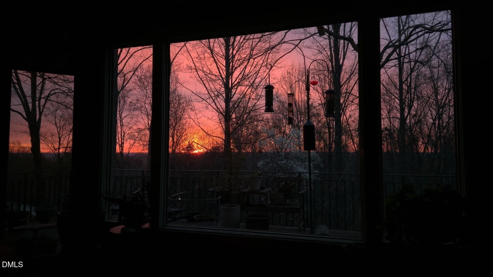 Footage from inside the home at sunset - 12928 Morehead, Chapel Hill, NC 27517, Chapel Hill