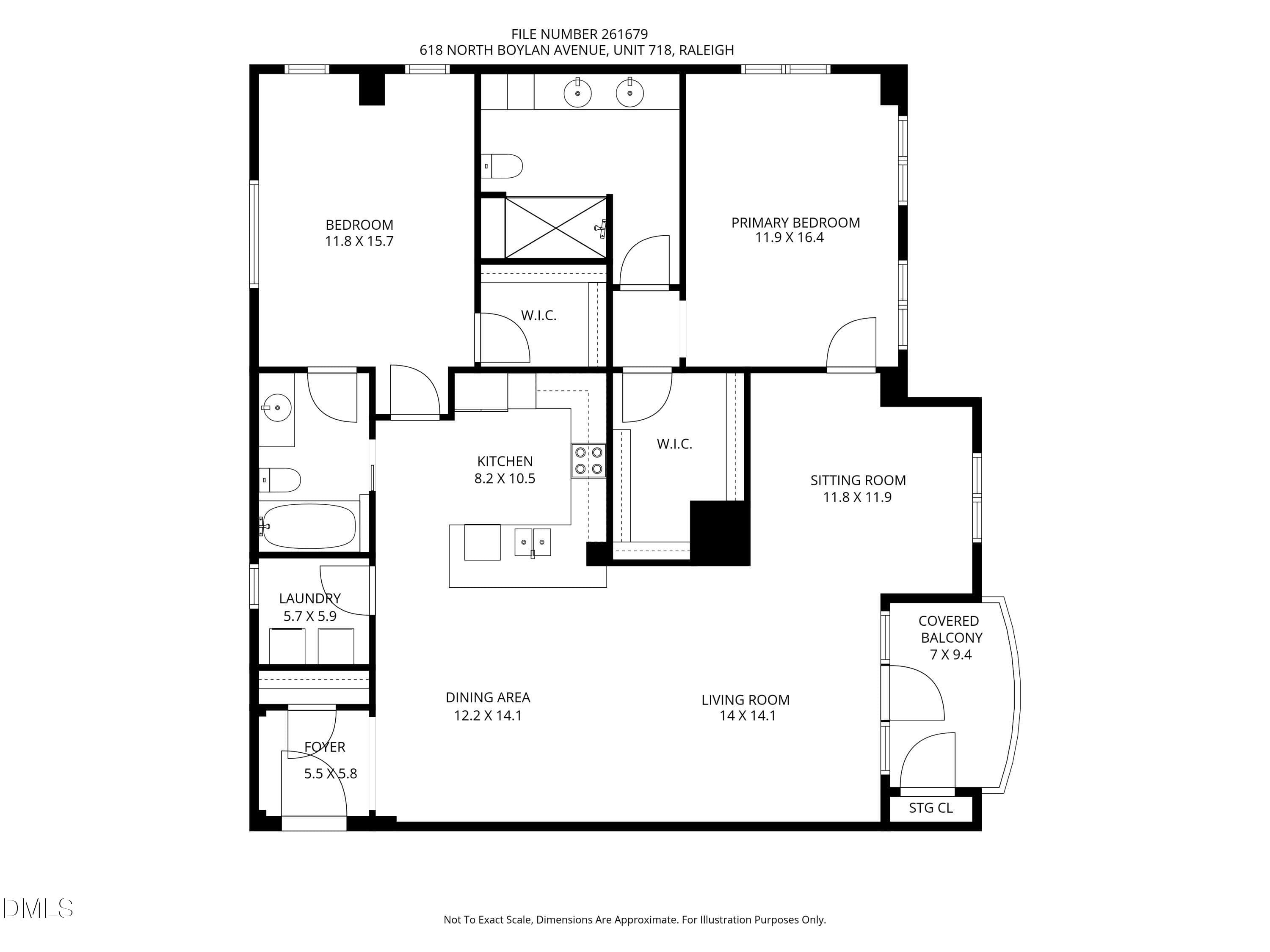 floorplan - 618 N Boylan Avenue 718, Raleigh, NC 27603, Raleigh