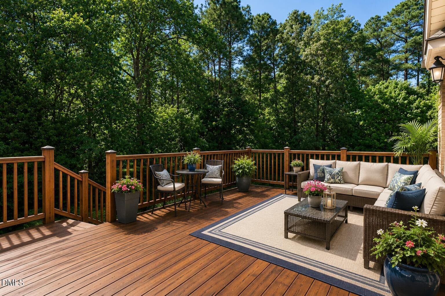Deck with Furniture - 5901 Jomali Drive, Durham, NC 27705, Durham