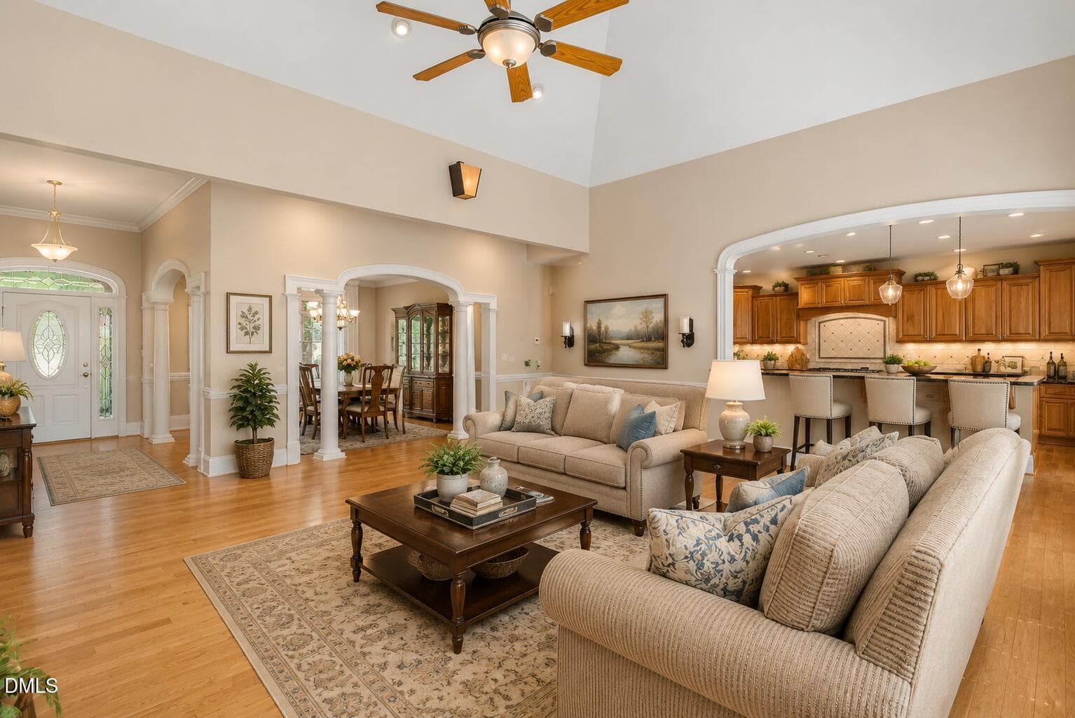 Great room with dining and kitchen - 5901 Jomali Drive, Durham, NC 27705, Durham