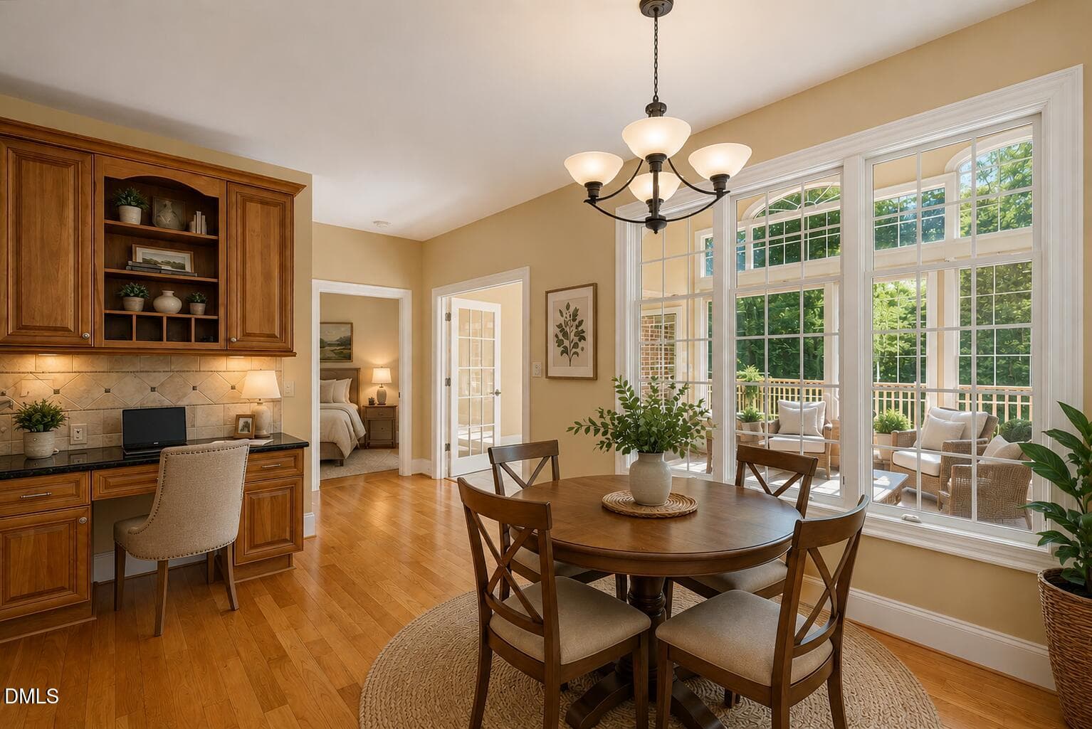 Kitchen Eating Area and Desk - 5901 Jomali Drive, Durham, NC 27705, Durham
