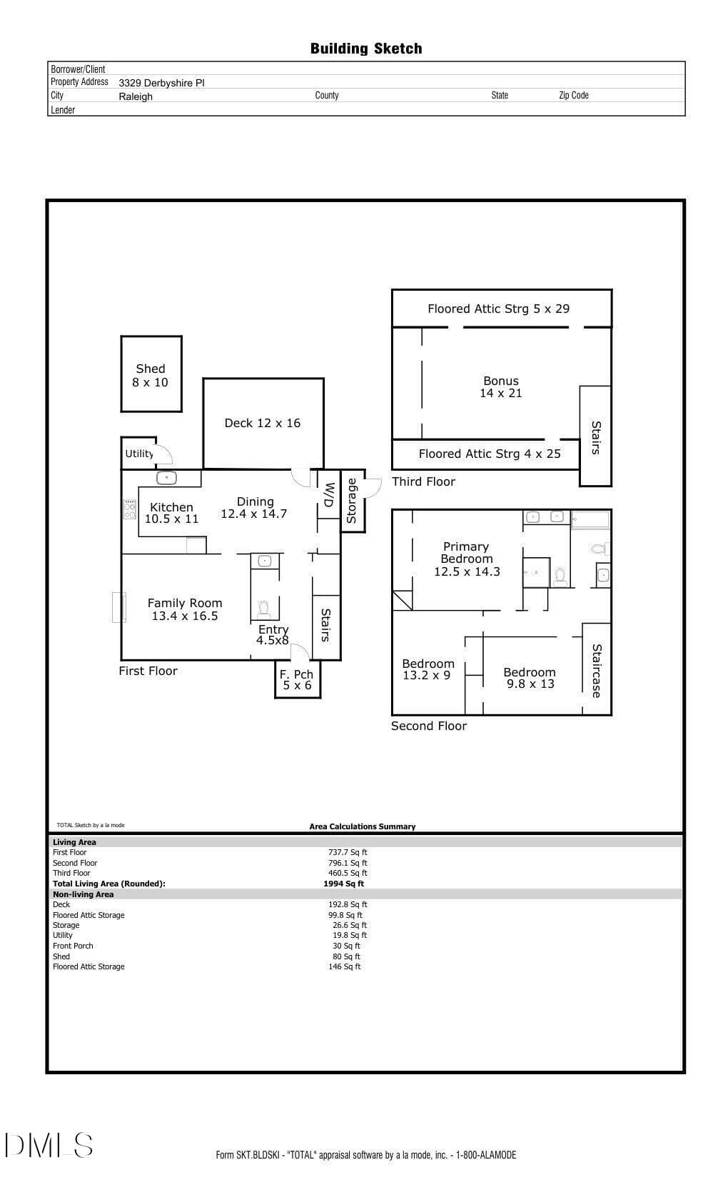 3329 Derbyshire Pl Floorplans - 3329 Derbyshire Place, Raleigh, NC 27604, Raleigh