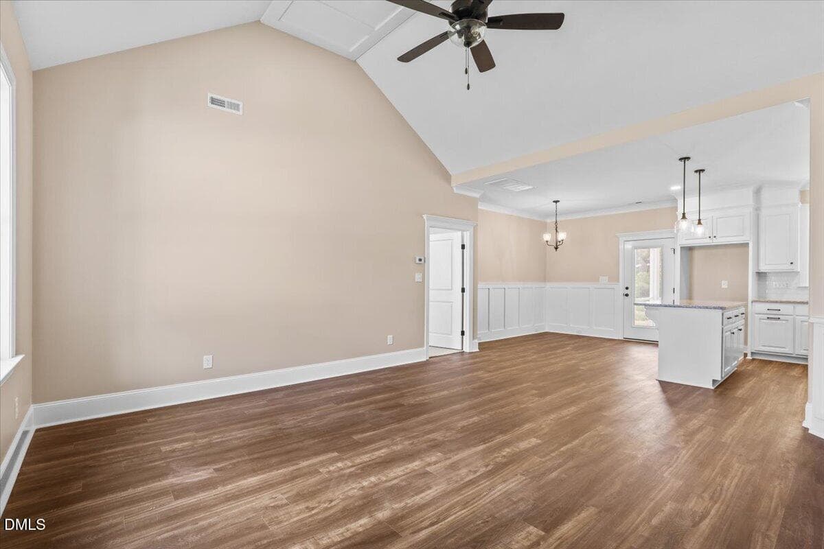 Lightwater Living Room Kitchen View - 3809 Lightwater Lane, Elm City, NC 27822, Elm City