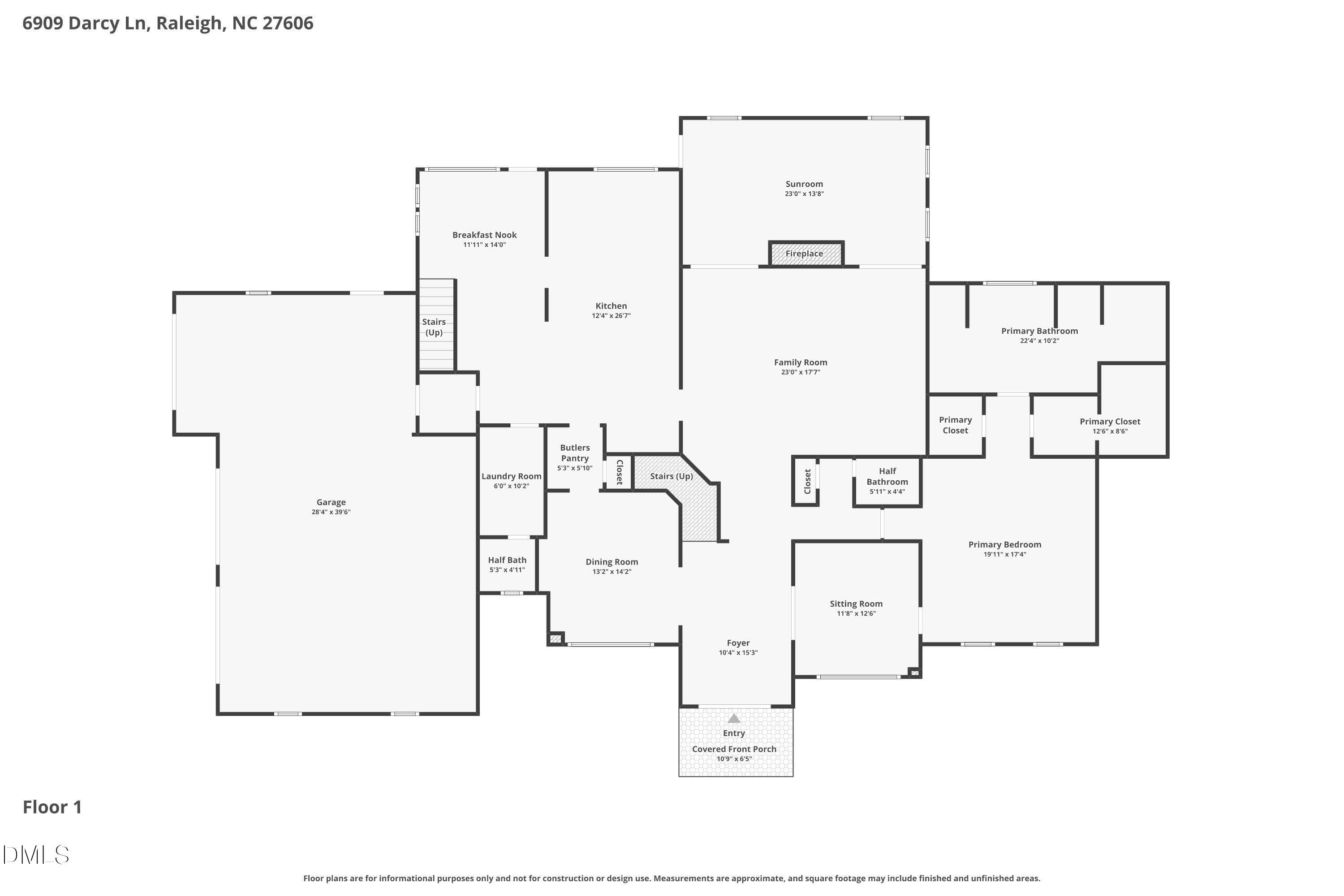 Floor-1 - 6909 Darcy Lane, Raleigh, NC 27606, Raleigh