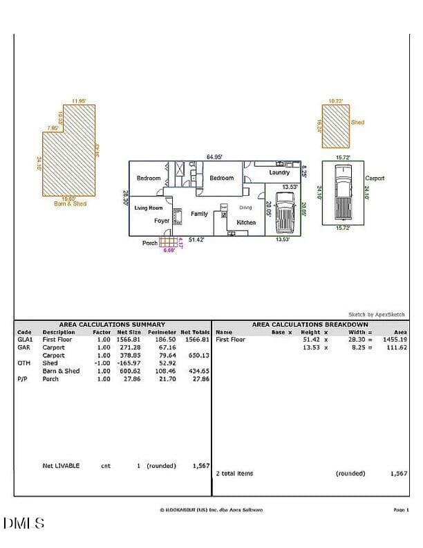 Floor plan - 3229 Bennett Siler City Road, Bennett, NC 27208
