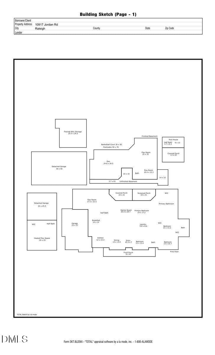 Floor Plan - 10917 Jordan Road, Raleigh, NC 27603, Raleigh