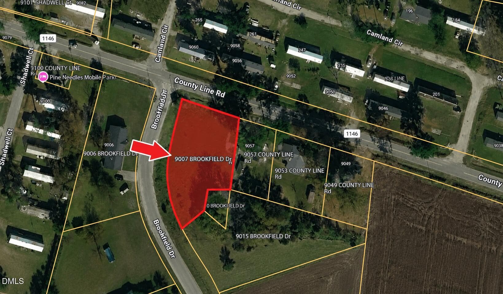 9007 Brookfield Aerial Image - 9007 Brookfield Drive, Rocky Mount, NC 27803
