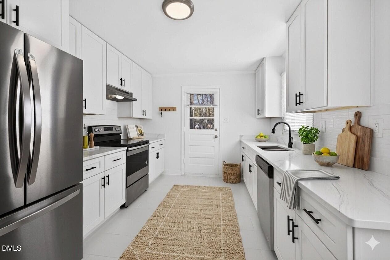 Kitchen - Virtually Staged - 302 Normandy Street, Durham, NC 27707, Durham
