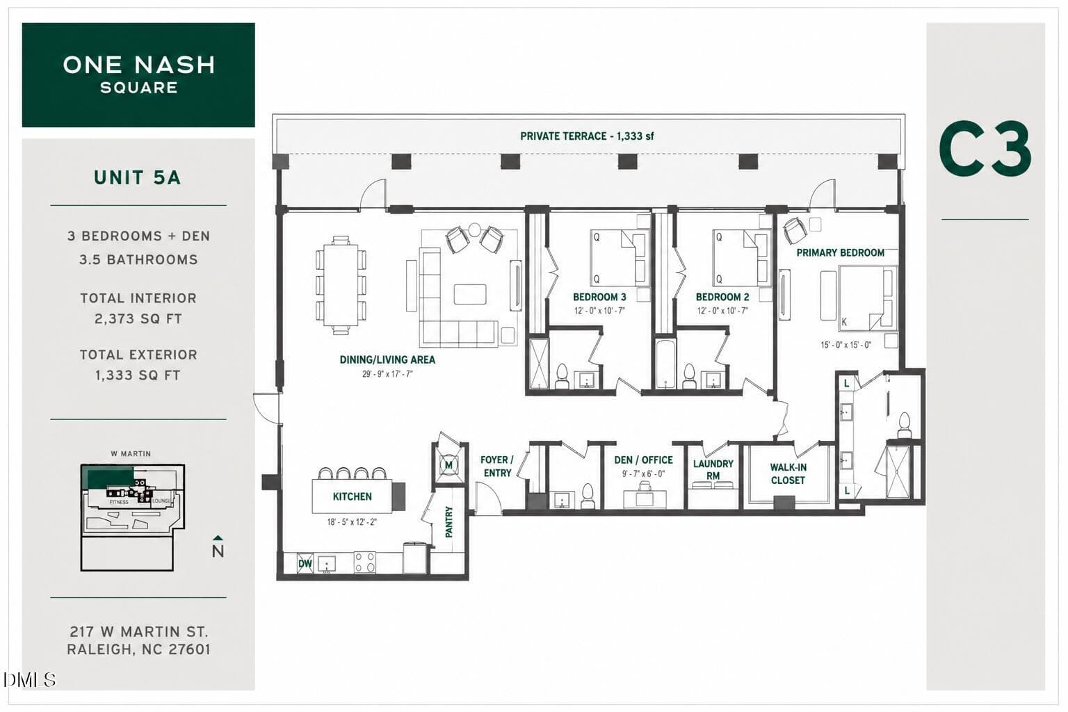 C3 - 217 W Martin Street 5 A, Raleigh, NC 27601, Raleigh
