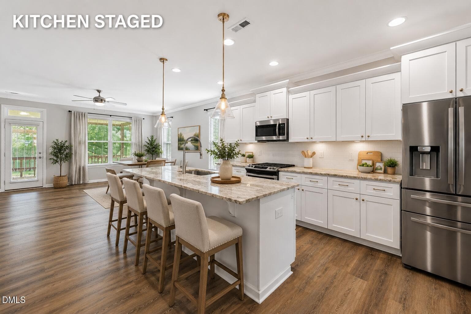Kitchen Staged - 353 Joyner Bluff Drive, Wake Forest, NC 27587