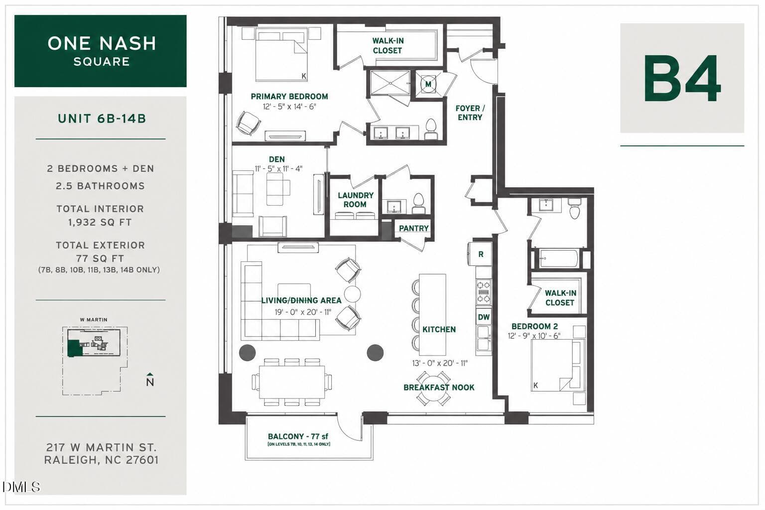 B4 - 217 W Martin Street 9 B, Raleigh, NC 27601, Raleigh