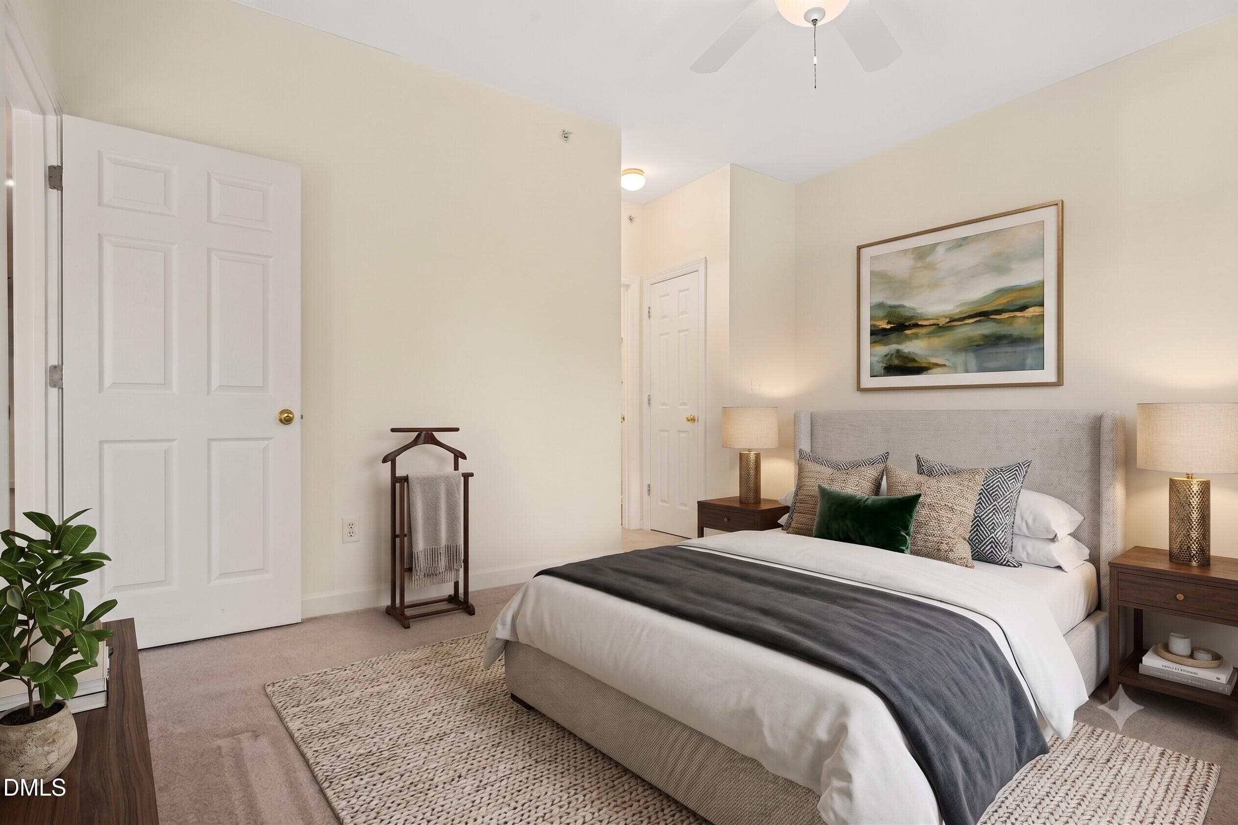 MF_Master Bedroom_Virtual Staging - 2651 Mellow Field Drive 203, Raleigh, NC 27604, Raleigh