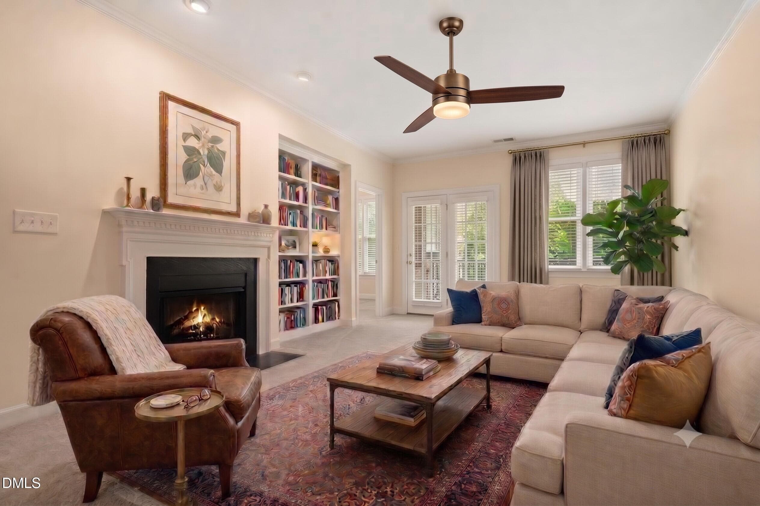 MF_Living Room_Virtual Staging - 2651 Mellow Field Drive 203, Raleigh, NC 27604, Raleigh