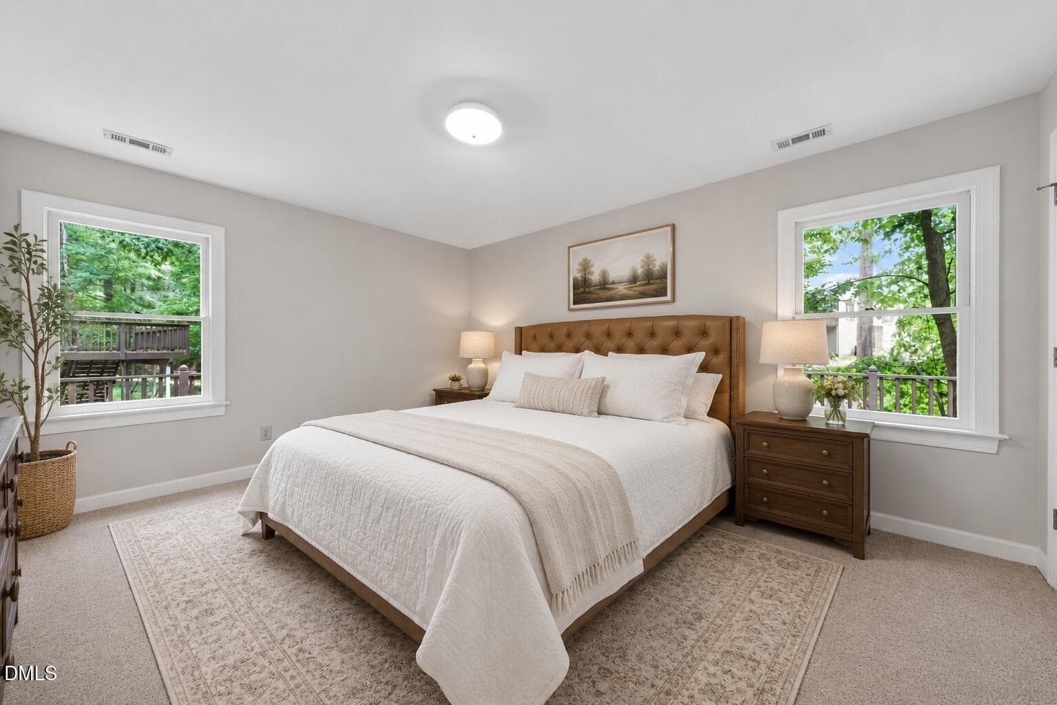 Primary Bedroom Virtually Staged - 4907 Fortunes Ridge Drive, Durham, NC 27713, Durham